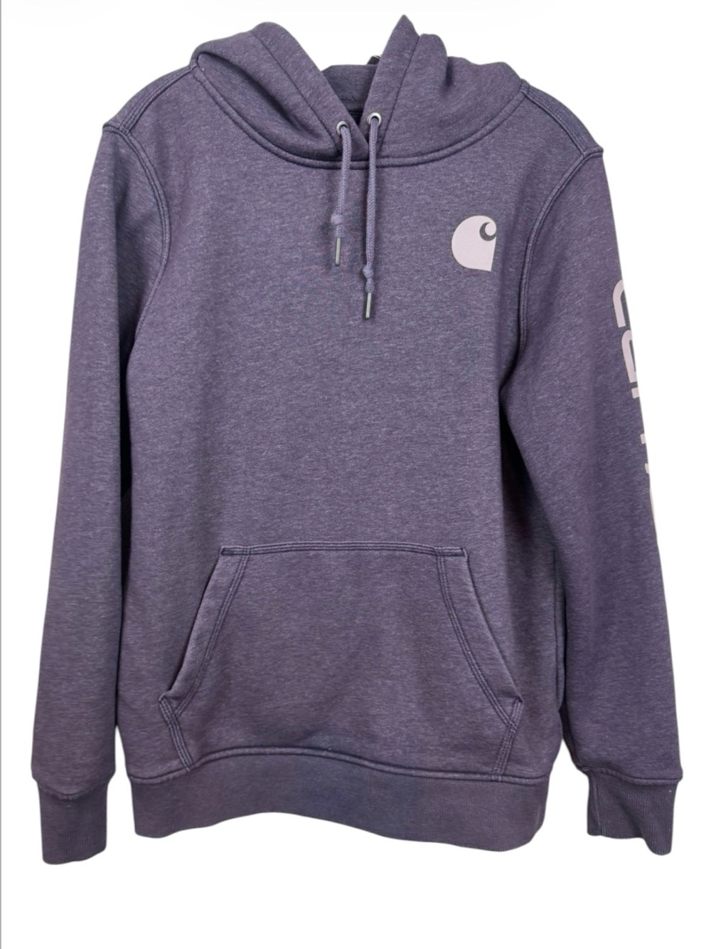 Carhartt Womens Relaxed Fit logo sleeve Hoodie size Medium (8/10)